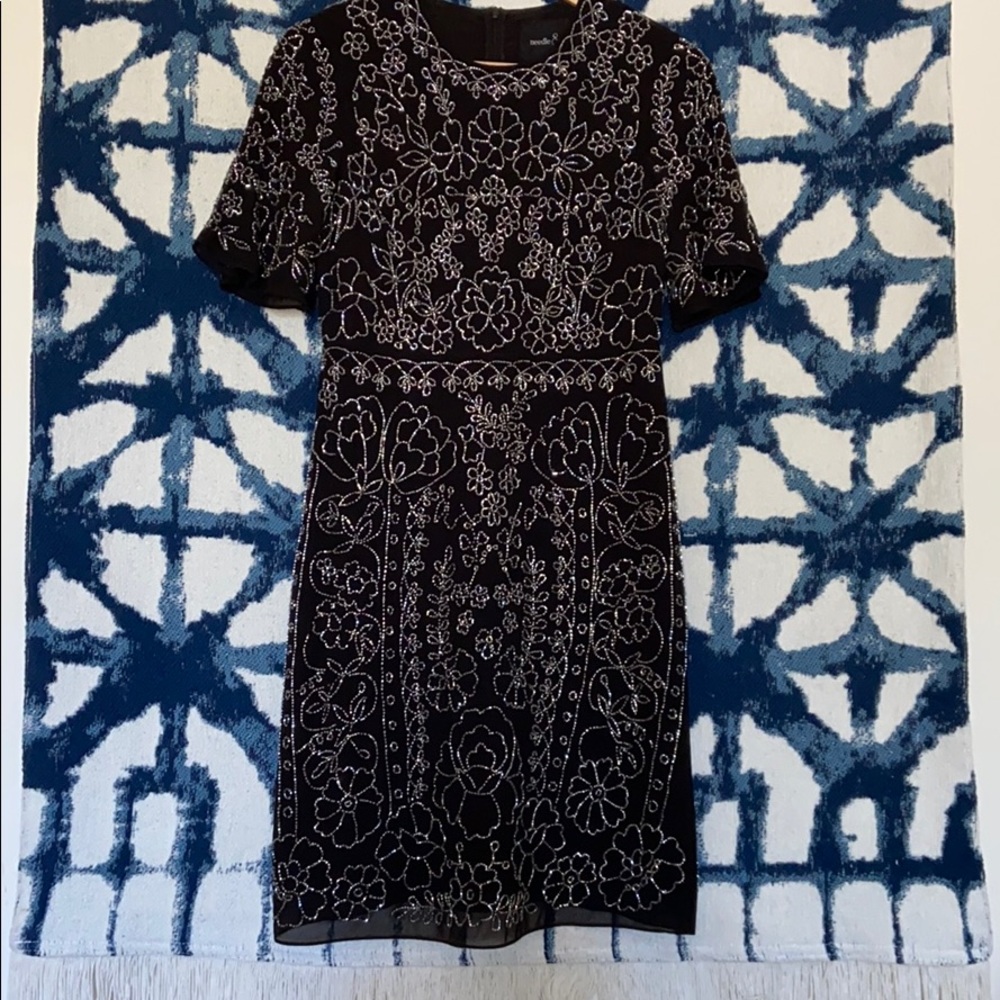 Beaded Cocktail Dress By Needle & Thread - Picture 3 of 11